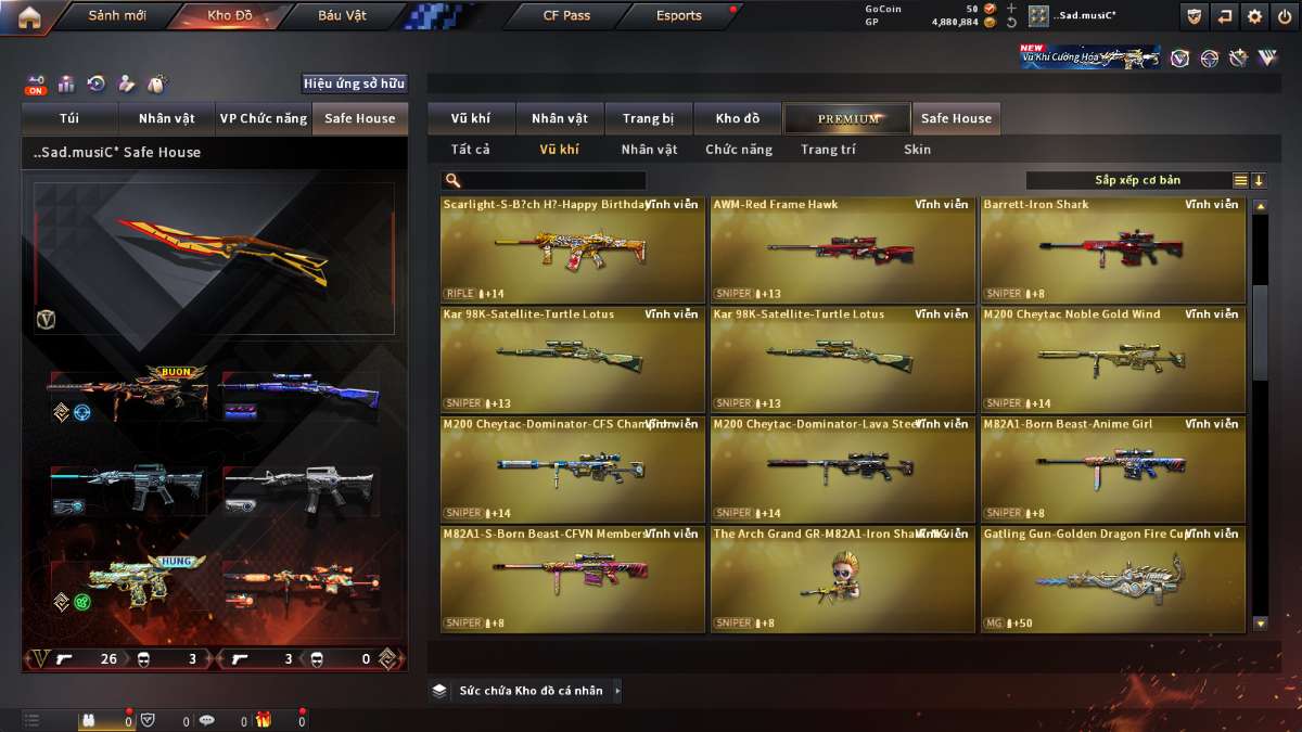 shop acc cf uy tin gia re